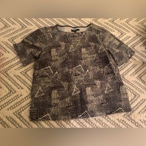 Madewell Black and White Top